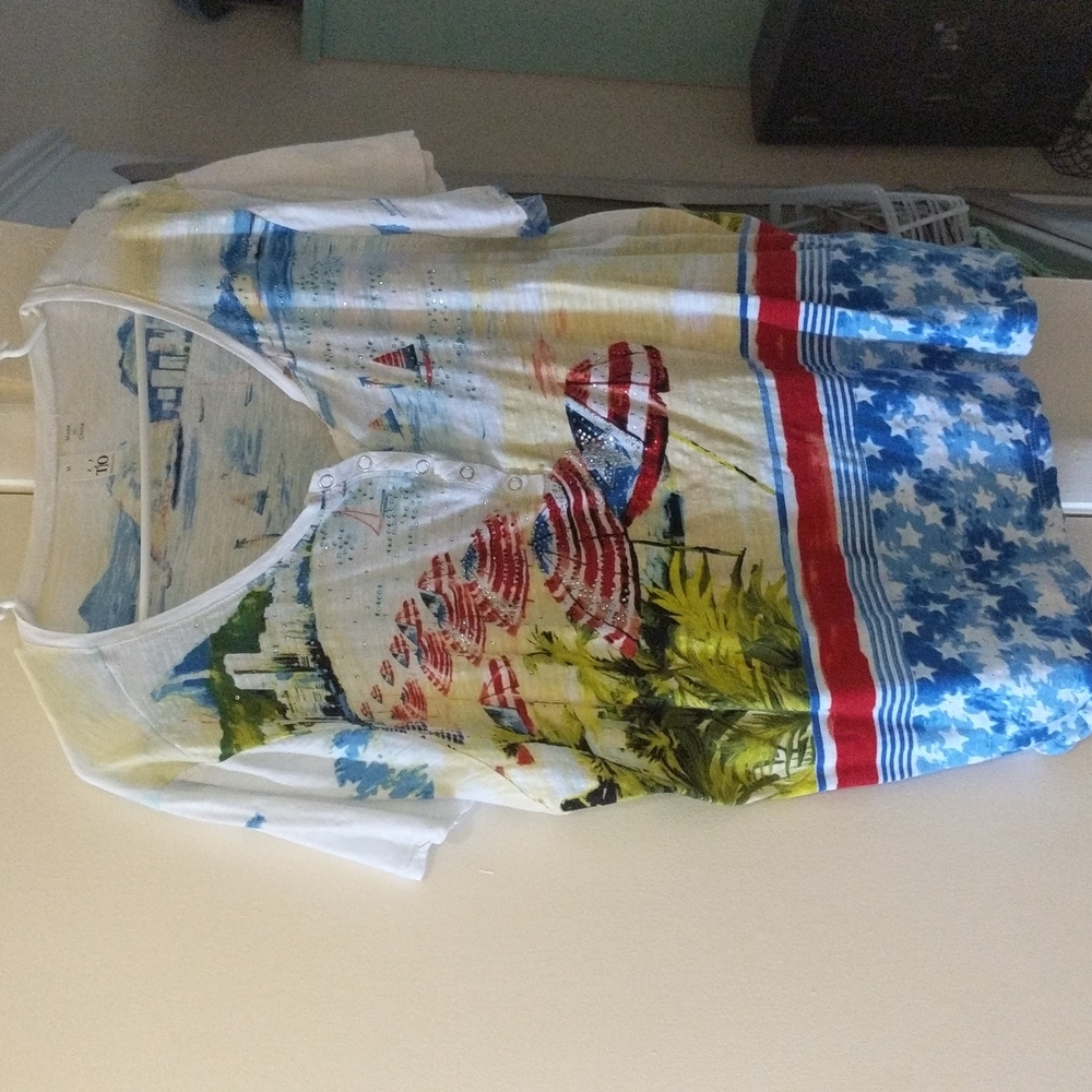 Thomas & Olivia patriotic t shirt